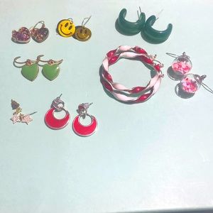 various fun earrings